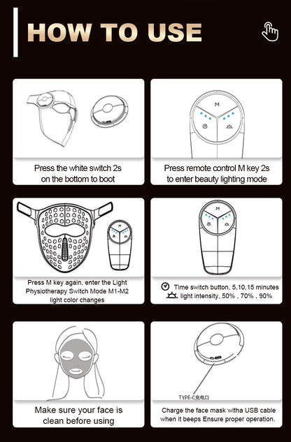 LED Mask Red LED Light Therapy Mask